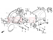HONDA VT1100D2X Shadow 1999 E-10 LEFT CRANKSHAFT COVER