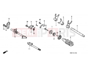 HONDA VT1100D2X Shadow 1999 E-17 TRANSMISSION DRUM