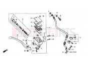 HONDA VT1100D2X Shadow 1999 F-4 FRONT MASTER CYLINDER