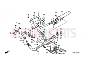 HONDA VT1100D2X Shadow 1999 F-19 EXHAUST DRUM