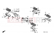 HONDA VT1100D2X Shadow 1999 F-21 FOOTREST