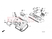 HONDA VT600CK Shadow 1989 E-1 VALVE COVER