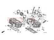 HONDA VT600CK Shadow 1989 E-3-1 CYLINDER / CYLINDER HEAD (REAR)
