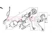 HONDA VT600CK Shadow 1989 F-2 METER