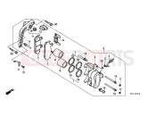 HONDA VT600CK Shadow 1989 F-9 FRONT BRAKE CALIPER