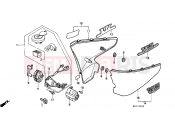 HONDA VT600CK Shadow 1989 F-15 SIDE COVER
