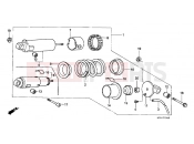 HONDA VT600CK Shadow 1989 F-22 REAR SHOCK ABSORBER