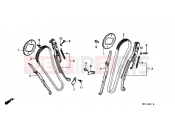 HONDA VT600CL Shadow 1990 E-5 TIMING CHAIN ​​/ TENSIONER
