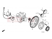 HONDA VT600CL Shadow 1990 E-8 IGNITION DISTRIBUTOR GENERATOR