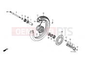 HONDA VT600CL Shadow 1990 F-10 FRONT WHEEL