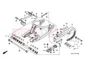 HONDA VT600CL Shadow 1990 F-21 SWING ARM