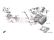 HONDA VT600CS Shadow 1995 E-2 CYLINDER HEAD (FRONT)