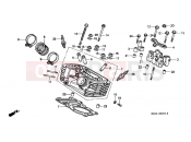 HONDA VT600CS Shadow 1995 E-2-1 CYLINDER HEAD (REAR)