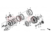 HONDA VT600CS Shadow 1995 E-7 CLUTCH