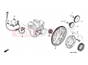 HONDA VT600CS Shadow 1995 E-8 DISTRIBUTOR GENERATOR / CLUTCH START