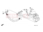 HONDA VT600CS Shadow 1995 E-17 WATER PIPE