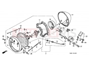 HONDA VT600CS Shadow 1995 F-1 HEADLIGHT