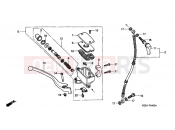 HONDA VT600CS Shadow 1995 F-4 FRONT MASTER CYLINDER