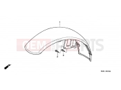HONDA VT600CS Shadow 1995 F-7 FRONT FENDER