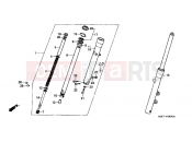 HONDA VT600CS Shadow 1995 F-8 FRONT FORK