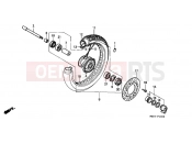 HONDA VT600CS Shadow 1995 F-10 FRONT WHEEL