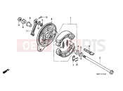 HONDA VT600CS Shadow 1995 F-11 REAR BRAKE PANEL