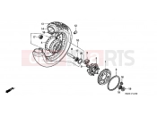 HONDA VT600CS Shadow 1995 F-12 REAR WHEEL