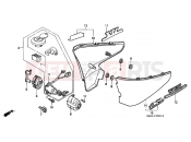 HONDA VT600CS Shadow 1995 F-15 SIDE COVER