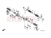 HONDA VT600CS Shadow 1995 F-19 FOOTREST