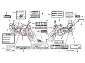 HONDA VT600CS Shadow 1995 F-31 WARNING LABEL
