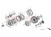 HONDA VT600CV Shadow 1997 E-7 CLUTCH