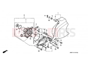 HONDA VT600CV Shadow 1997 E-10 WATER PUMP