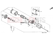 HONDA VT600CV Shadow 1997 E-11 STARTER ENGINE