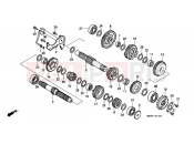 HONDA VT600CV Shadow 1997 E-15-1 TRANSMISSION (2)