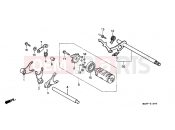 HONDA VT600CV Shadow 1997 E-16 GEARSHAFT DRUM
