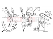 HONDA VT600CV Shadow 1997 F-3 SWITCH / CABLE (1)