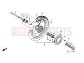 HONDA VT600CV Shadow 1997 F-10 FRONT WHEEL