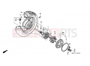 HONDA VT600CV Shadow 1997 F-12 REAR WHEEL