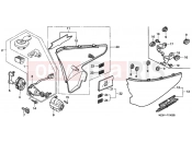 HONDA VT600CV Shadow 1997 F-15 SIDE COVER