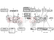 HONDA VT600CV Shadow 1997 F-31 WARNING LABEL