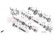 HONDA VT600CV Shadow 1997 E-15 TRANSMISSION (1)