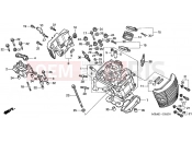 HONDA VT750C3Y Shadow 2000 E-2 CYLINDER HEAD (FRONT)