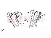 HONDA VT750C3Y Shadow 2000 E-4 TIMING CHAIN ​​/ TENSIONER