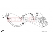 HONDA VT750C3Y Shadow 2000 E-17 WATER PIPE