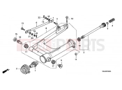 HONDA VT750C4 Shadow 2004 F-23 SWING ARM