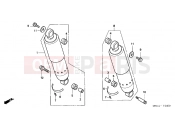 HONDA VT750C4 Shadow 2004 F-24 REAR SHOCK ABSORBER