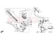 HONDA VT750C8 Shadow 2008 F-4 FRONT BRAKE MASTERCYLINDER