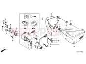 HONDA VT750C8 Shadow 2008 F-17 SIDE COVER