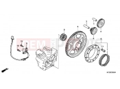 HONDA VT750C9 Shadow 2009 E-8 CLUTCH COUPLING START