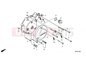 HONDA VT750C9 Shadow 2009 E-10 LEFT CRANKSHAFT COVER